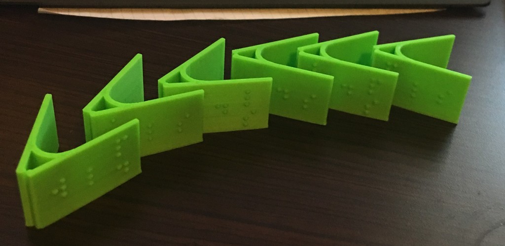 Braille Clothing Clips for the Visually Impaired 3D Print 143992
