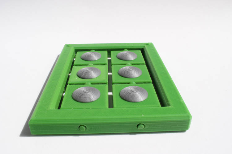 Braille cell - letter learning kit 3D Print 144266