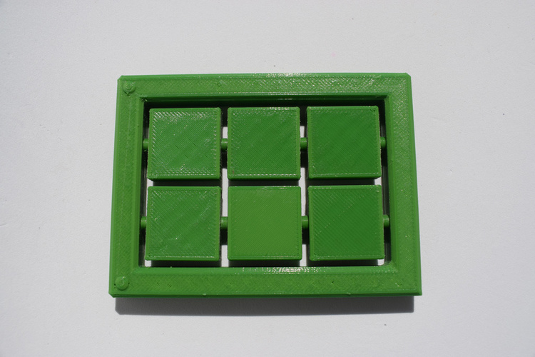 Braille cell - letter learning kit 3D Print 144272