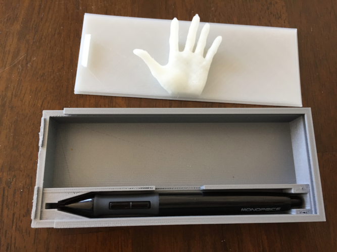 Graphic Tablet Pen and Cable Box 3D Print 144365