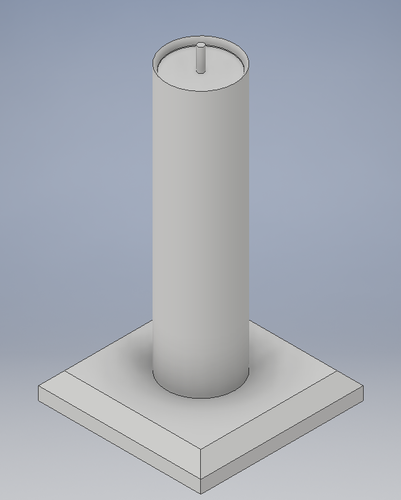 Candle with flame 3D Print 144406