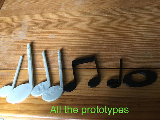 Music Notes for Visually Impaired 3D Print 144415
