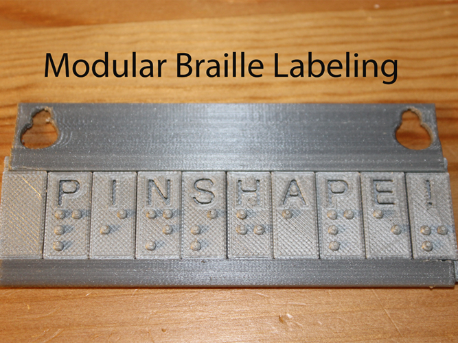 Modular Braille Labeling and Learning System 3D Print 144460