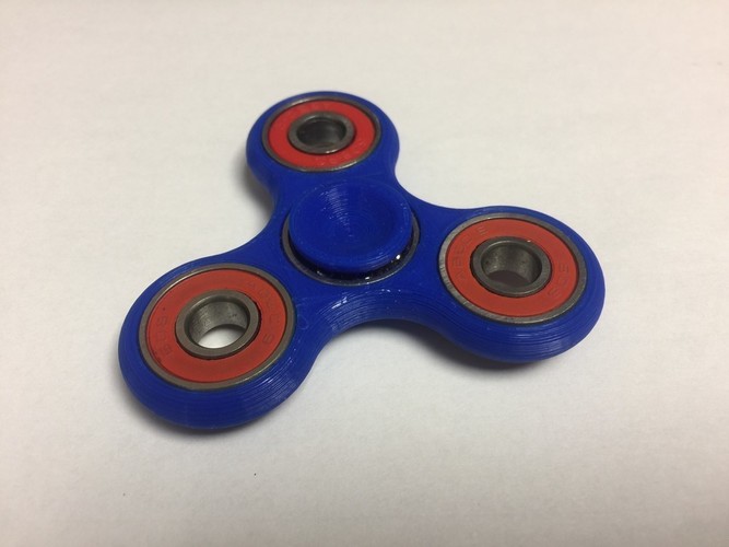 Fidget Spinner Toy by 2RobotGuys with custom finger pad 3D Print 144850