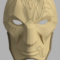 Small Jhin Mask (League of Legends) 3D Printing 145256