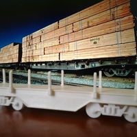 Small cargo train 3D Printing 145438