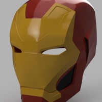 Small Iron Man Mark 46 Helmet (Captain America Civil War) 3D Printing 145687