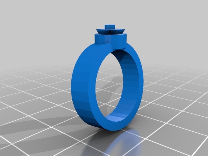 bright heart ring for metal 3D Print 14604 bright heart ring for metal 3D Print 14604