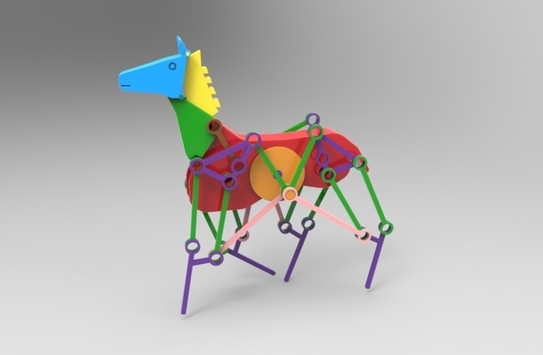 mechanical horse 3D Print 146261