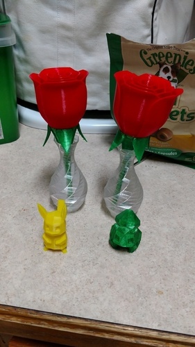 Low-poly Rose Twist Vase 3D Print 146419
