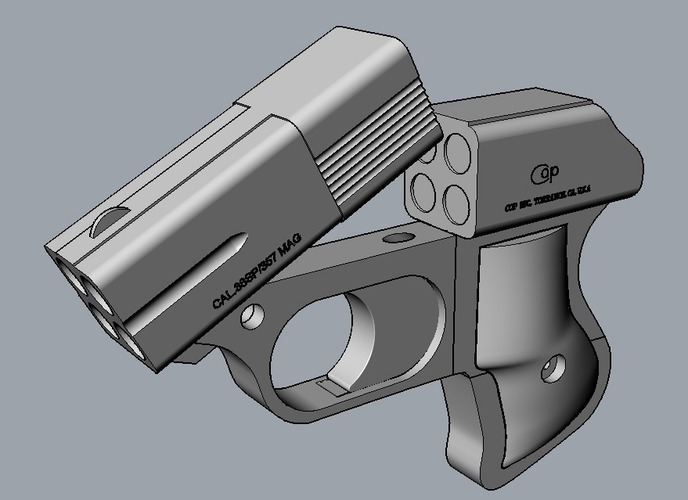 DERRINGER 357 COP 3D Print 146490 DERRINGER 357 COP 3D Print 146490