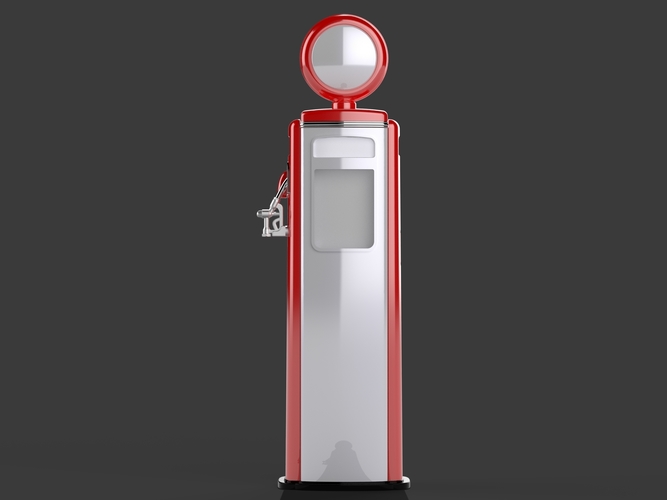 Gas Pump - Tokhein 39 (tall version) 3D Print 146651 Gas Pump - Tokhein 39 (tall version) 3D Print 146651