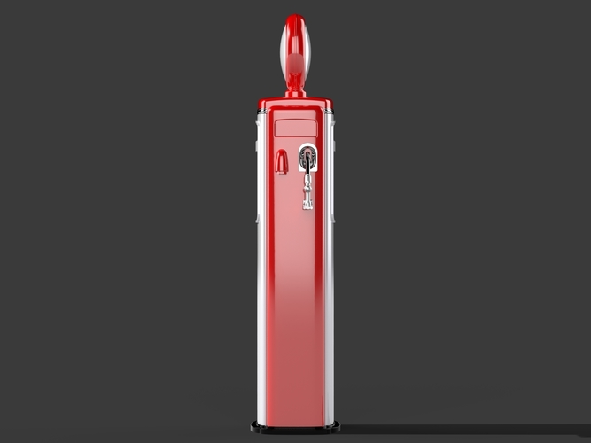 Gas Pump - Tokhein 39 (tall version) 3D Print 146652 Gas Pump - Tokhein 39 (tall version) 3D Print 146652