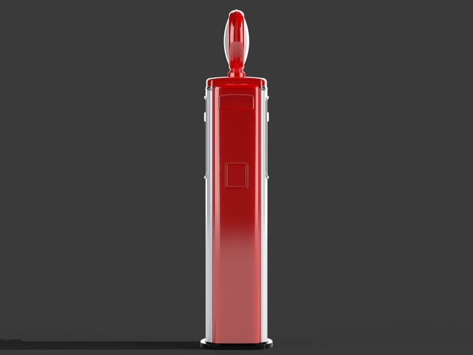 Gas Pump - Tokhein 39 (tall version) 3D Print 146653 Gas Pump - Tokhein 39 (tall version) 3D Print 146653