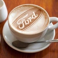 Small "Ford" coffee art stencil 3D Printing 146666