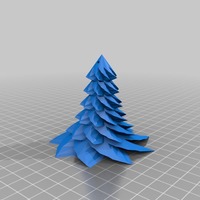 Small Christmas Tree hanging 3D Printing 14689