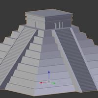 Small Ancient Mayan Pyramid- Temple of Kulkulcan 3D Printing 147005