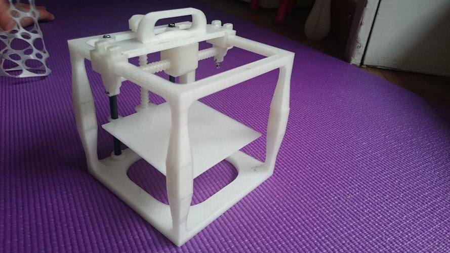 Mini 3D Printer (FULL PRINTABLE) Principle of Operation 3D Print 147052 Mini 3D Printer (FULL PRINTABLE) Principle of Operation 3D Print 147052