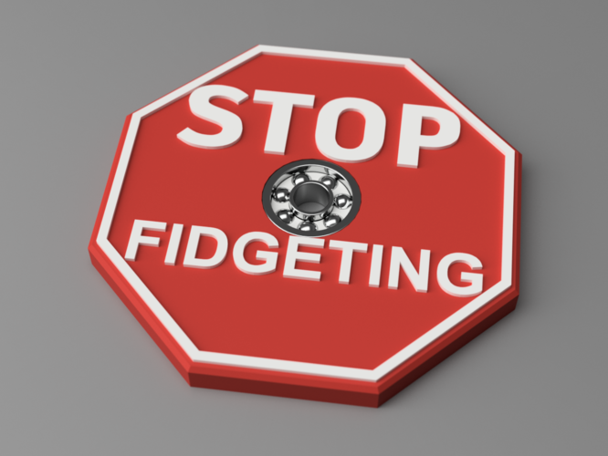 Stop Fidgeting spinner 3D Print 147114 Stop Fidgeting spinner 3D Print 147114