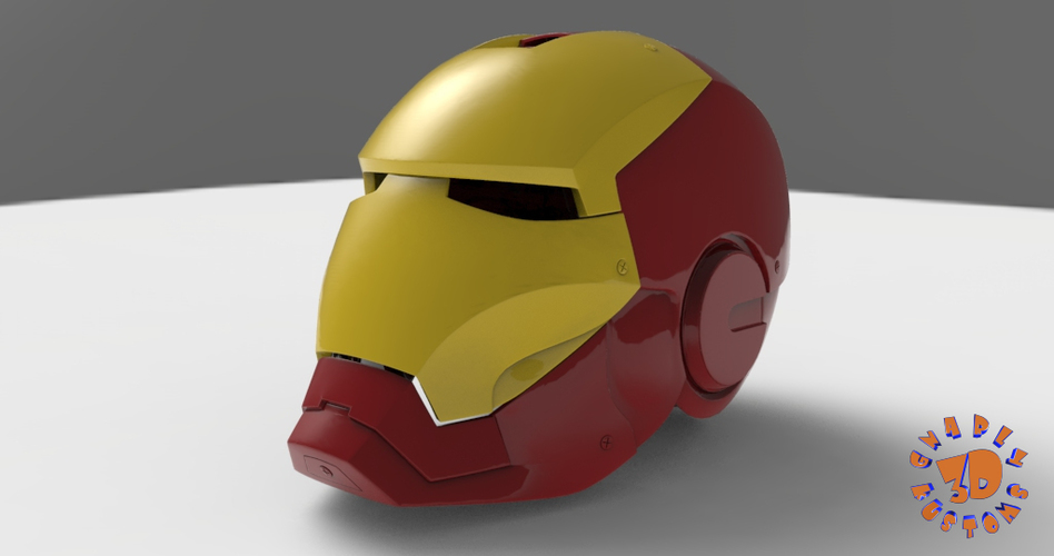 Iron Man Helmet (High Res) 3D Print 147275