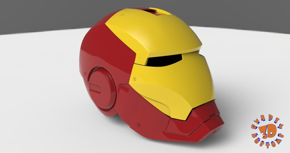 Iron Man Helmet (High Res) 3D Print 147281