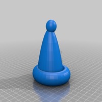 Small hollow santa hat 3D Printing 14737