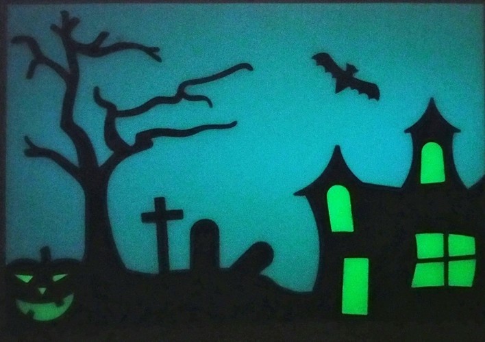 Halloween Glow in the dark window hanger 3D Print 147505