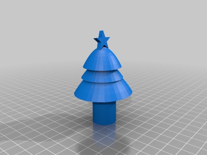 cartoon christmas tree 3D Print 14781