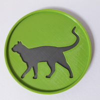 Small Cat Coaster 3D Printing 148115