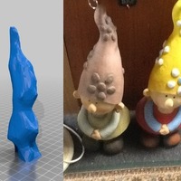 Small blank colour gnome scanned with 123d catch edited with tinkercad 3D Printing 14817