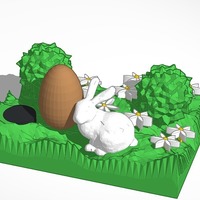 Small the easter bunny 3D Printing 14829