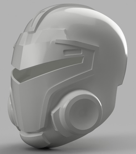 Blood Dragon Helmet Mass Effect 2 (With Back Access) 3D Print 148451