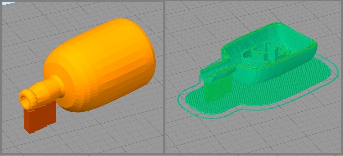 Benchy in a Bottle 3D Print 148671 Benchy in a Bottle 3D Print 148671