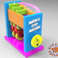Small Marble Step Machine (Automata Toy) 3D Printing 148719