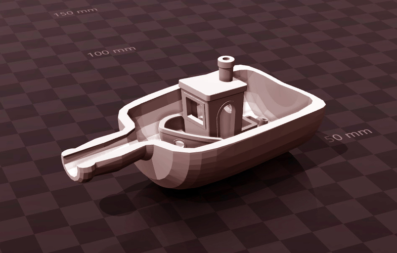 Benchy in a Bottle 3D Print 148745 Benchy in a Bottle 3D Print 148745