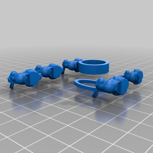 bunny jewelry set 3D Print 14881 bunny jewelry set 3D Print 14881