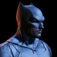 Small Batman justice league cowl v1.2 3D Printing 148942