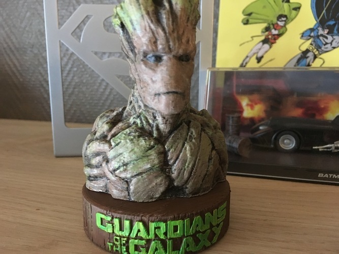 Stand for the Groot Bust 3D Print 148947