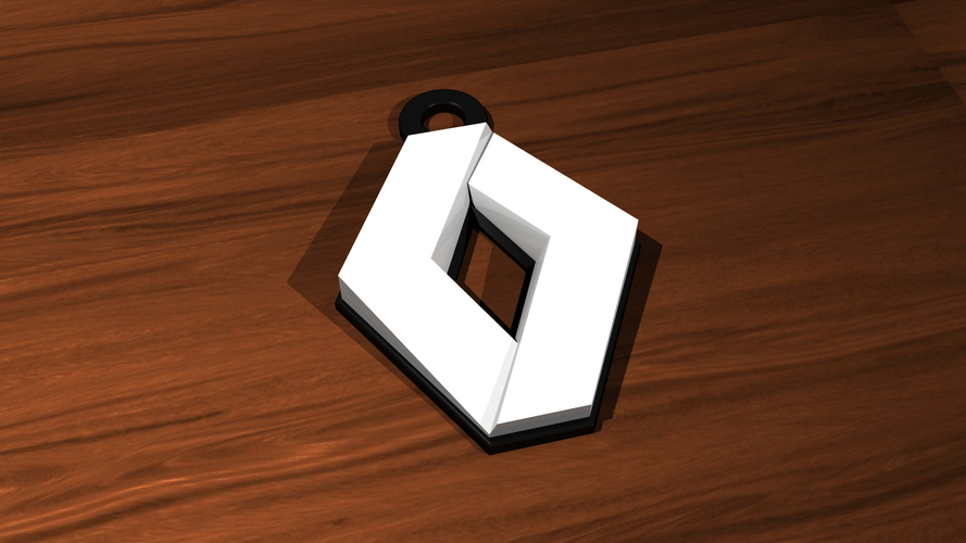Renault Keychain 3D Print 149108 Renault Keychain 3D Print 149108