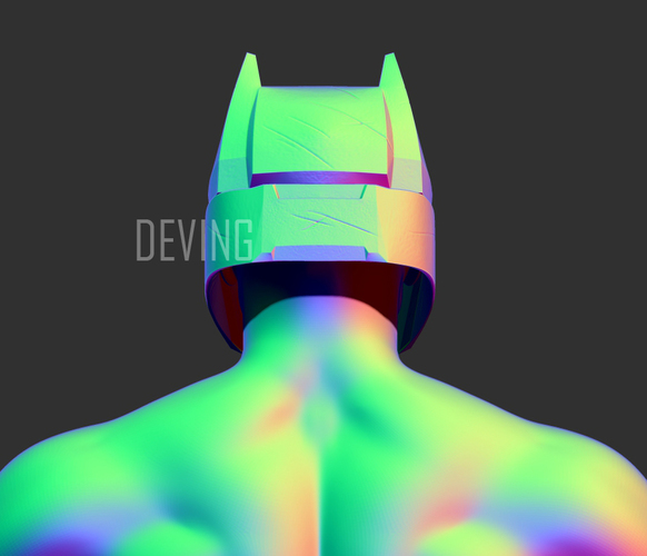 Armored Batman Helmet BvS DOJ 3D Print 149207