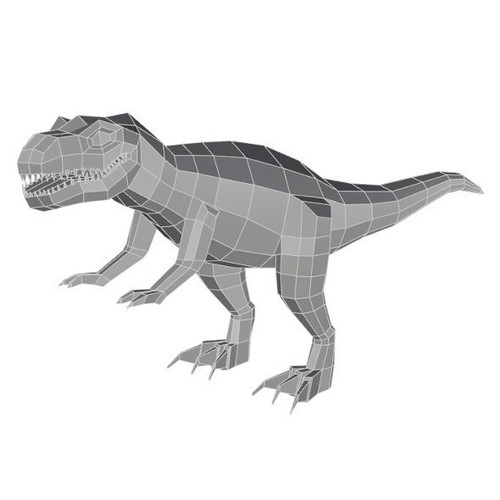 Low Poly T Rex Model_ Cadiaan 3D Print 149213