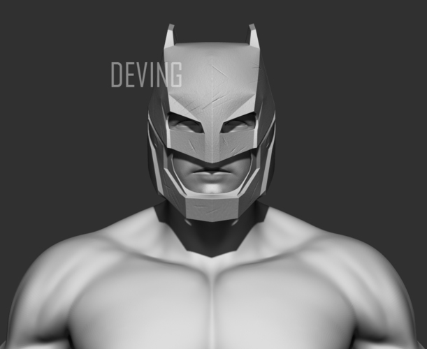 Armored Batman Helmet BvS DOJ 3D Print 149218