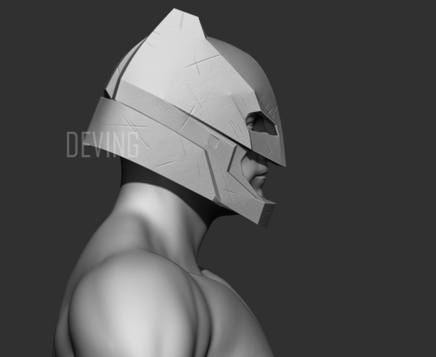 Armored Batman Helmet BvS DOJ 3D Print 149219