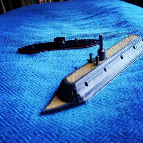 USS Monitor and CSS Virginia  3D Print 149235