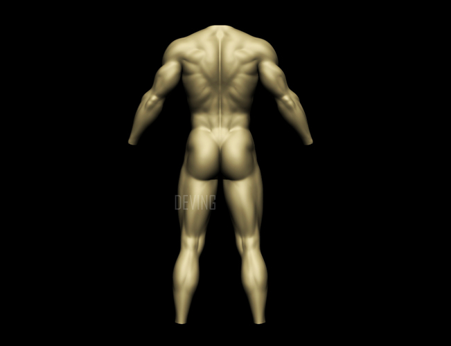 Batman muscle body for Muscle Suit Cosplay 3D Print 149521