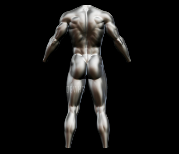 Batman muscle body for Muscle Suit Cosplay 3D Print 149524