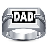 Small "FATHER'S DAY" Special 3D CAD Model Of DAD Ring 3D Printing 149602