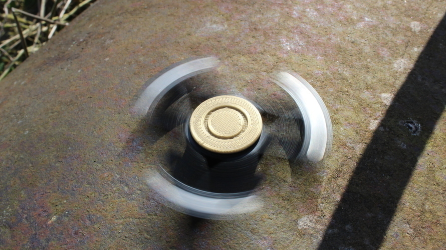 Covert Fidget Spinner Toy - Hand Spin Focus 3D Print 149614