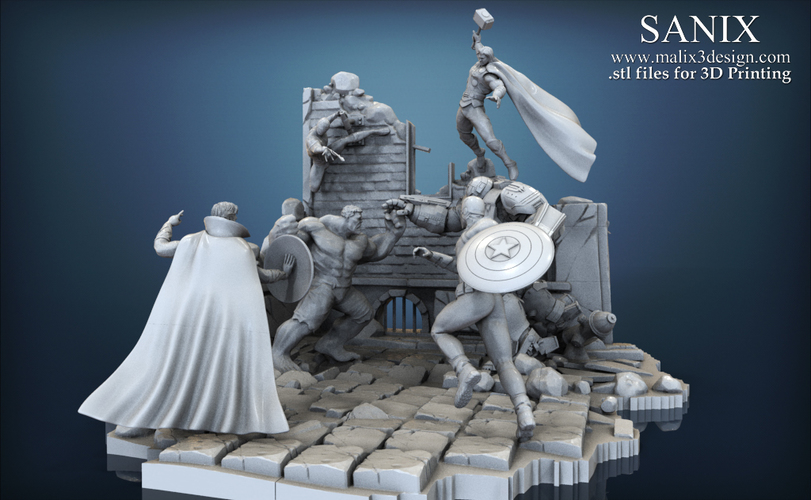 Avenger Scene – Doctor Strange 3D Model for 3D Printing 3D Print 149845