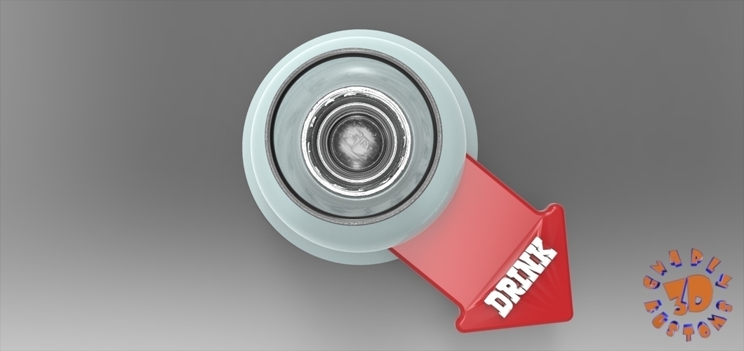 The Shot Glass Drinking Game Spinner - *FREE DOWNLOAD* 3D Print 150025 The Shot Glass Drinking Game Spinner - *FREE DOWNLOAD* 3D Print 150025